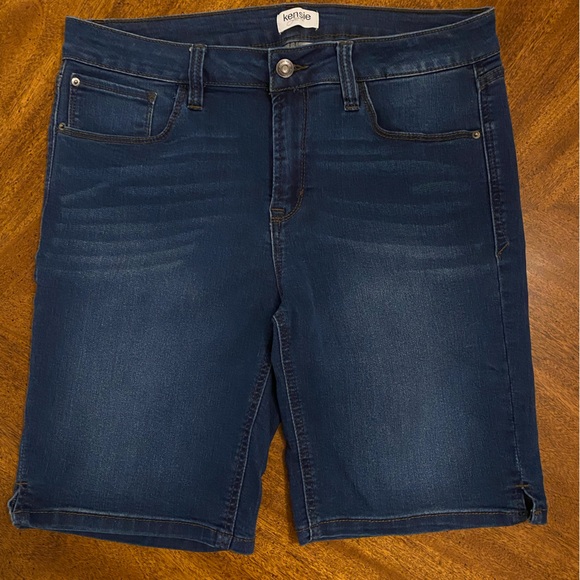Kensie Pants - Kensie Long Jean Shorts